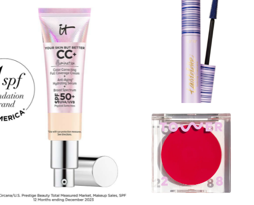 Skincare and makeup for the busy gal! cover photo collage