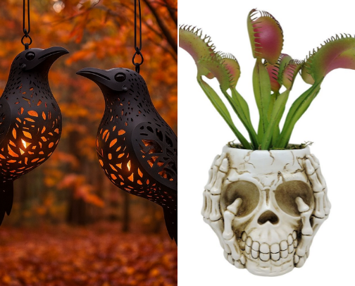 Spooky home decor ☠️ cover photo collage