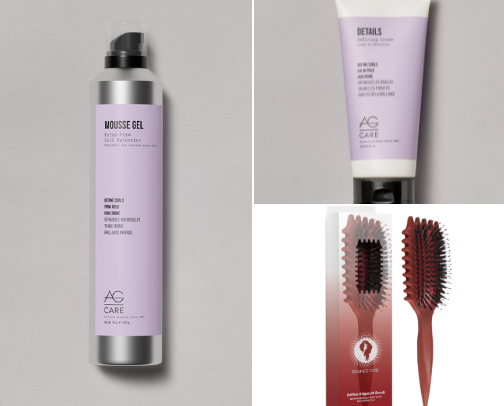 Curly hair must haves cover photo collage