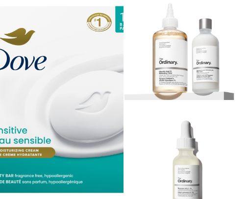 Skin care cover photo collage
