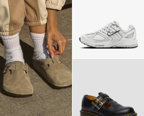 shoe line-up cover photo collage