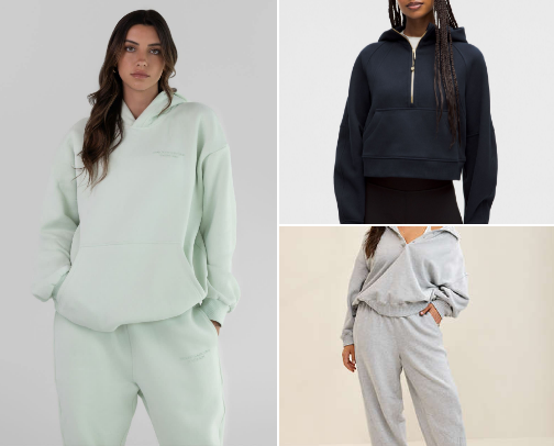 the coziest loungewear 🥞🫐 cover photo collage