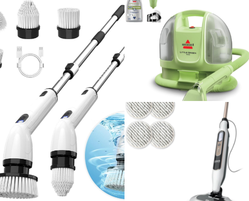 low tox cleaning products on Amazon cover photo collage