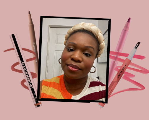Lip products cover photo collage