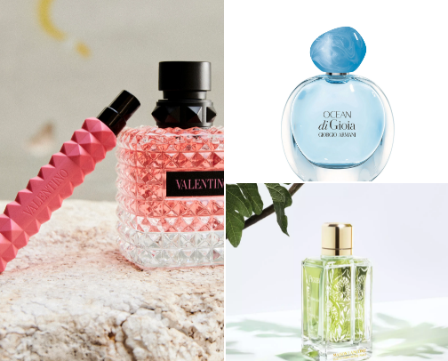 unique it girl fragrances🌸 cover photo collage