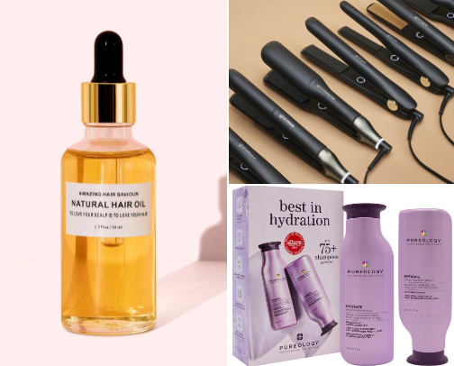hair products 💇🏻‍♀️ cover photo collage