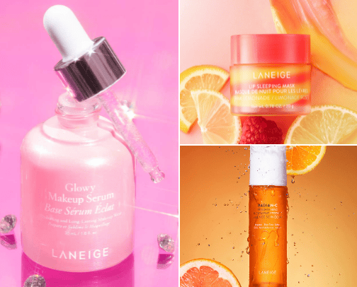 Necessary products from LANEIGE ✨ cover photo collage