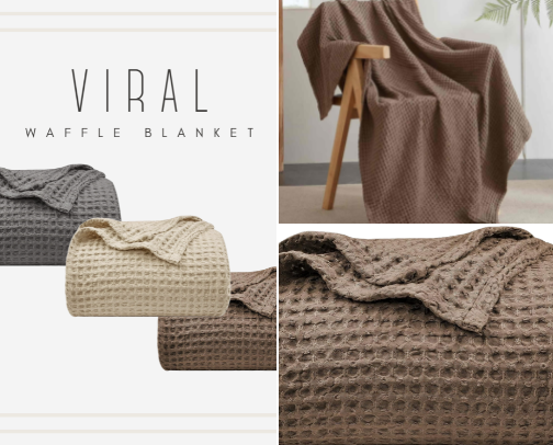 Viral Waffle Blanket cover photo collage