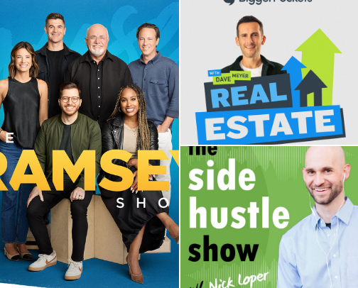 My Favorite Podcasts cover photo collage