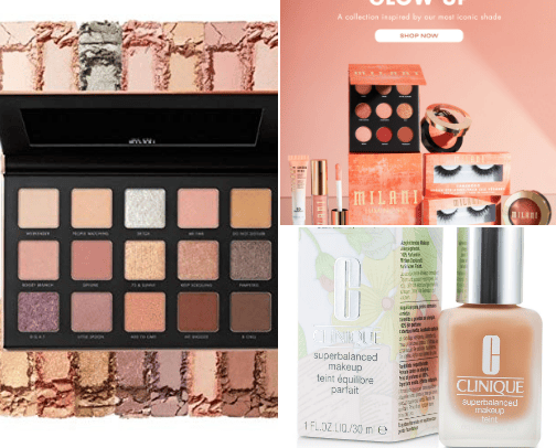 Make up products cover photo collage