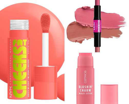 Best Drugstore Liquid Blushes & Bronzers That Actually Blend Well cover photo collage
