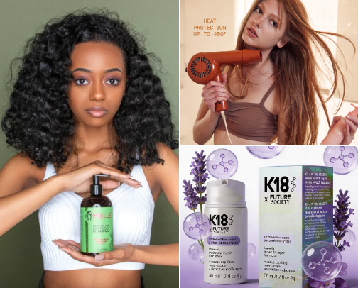 Healthy hair essentials cover photo collage