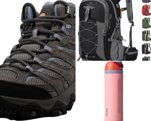 Hiking Essentials for Beginners cover photo collage