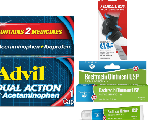 Flight Boarded? First Aid, Packed. cover photo collage