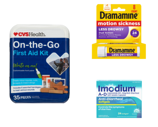 Flight Boarded? First Aid, Packed. cover photo collage
