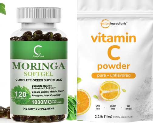 Supplements and Vitamins cover photo collage