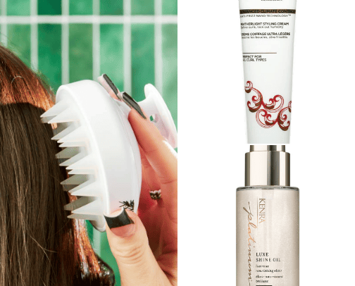 Products to use to get thicker hair cover photo collage