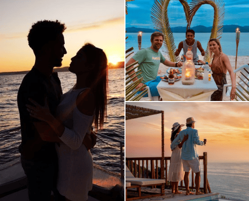 Romantic Getaways Around the Globe 💕💕 cover photo collage