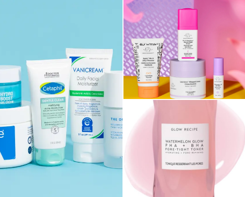 BEST SKINCARE PRODUCTS TO MAKE YOU LOOK FLAWLESS cover photo collage