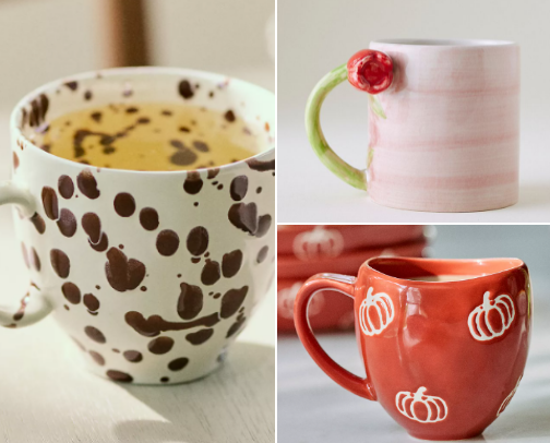Handcrafted Stoneware and Ceramic Mugs cover photo collage