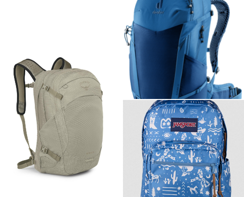 List of fashion backpack recommendations, laptops, work, travel, outdoor, and premium. cover photo collage