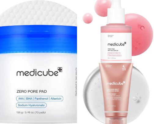 Medicube Glass Skin Routine ✨ Korean Skincare That Actually Works cover photo collage