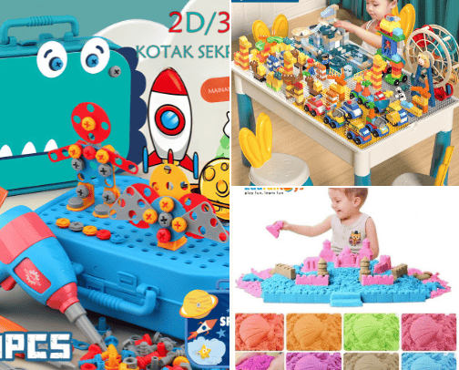 Toys cover photo collage