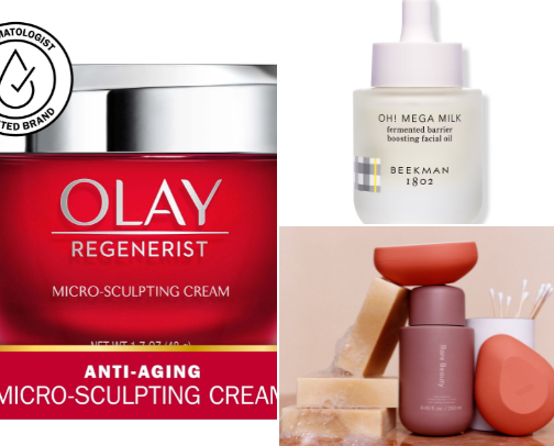 Olay. Cream. cover photo collage