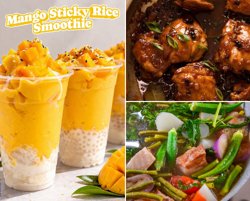 Delicious food for food lover cover photo collage