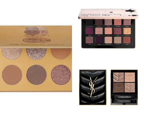 Neutral Eyeshadow palettes cover photo collage