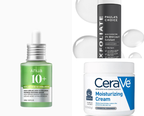 Essentials for your skin cover photo collage