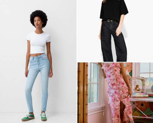 Women’s clothes cover photo collage