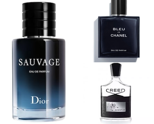 Parfumes for Woman and Man cover photo collage