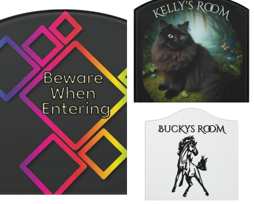 Room Door Signs cover photo collage