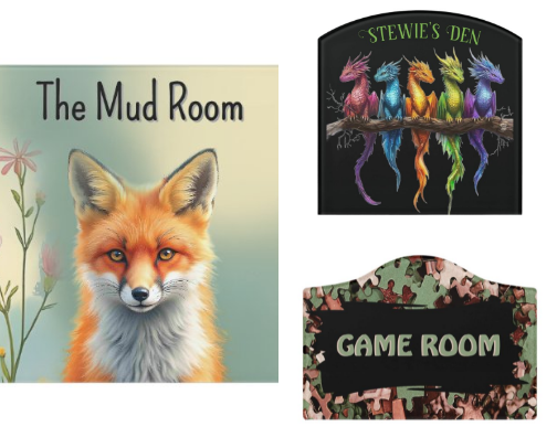 Room Door Signs cover photo collage