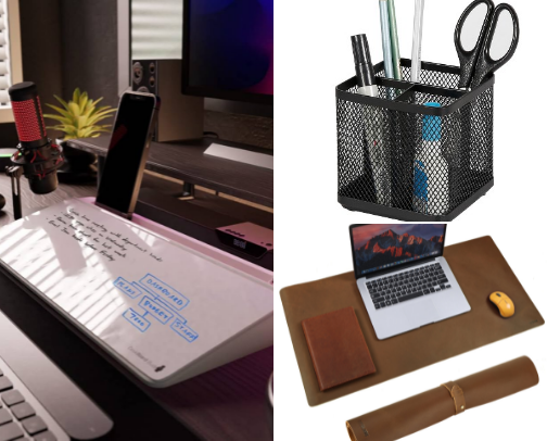 Keep your desk organized 📚 cover photo collage