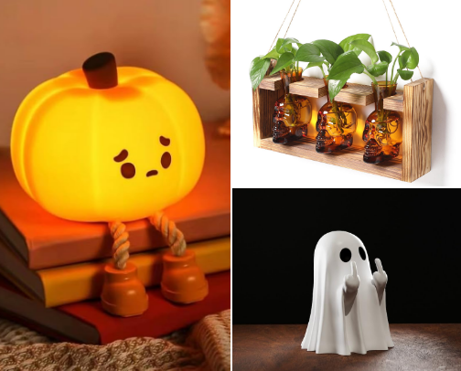 Year round skeleton/halloween decor cover photo collage