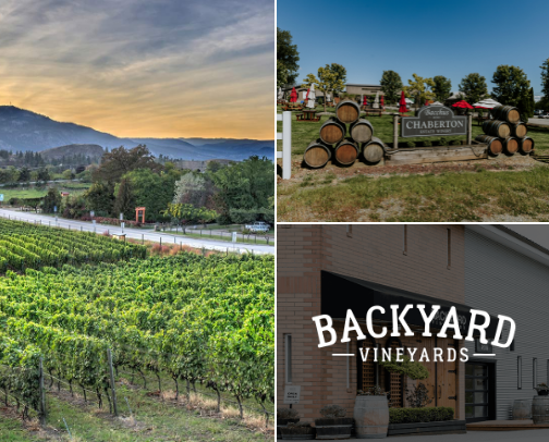 Fraser Valley Wine cover photo collage