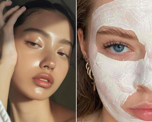 it girl skin care routine cover photo collage