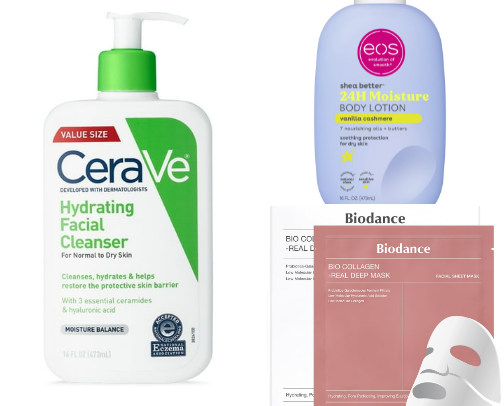 Face and body care cover photo collage