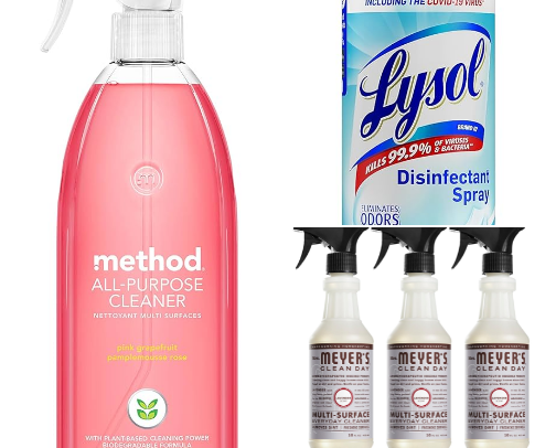 Must - have home cleaning products cover photo collage