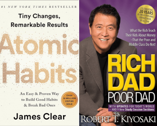 Books That IMPROVED My Mindset SIGNIFICANTLY cover photo collage
