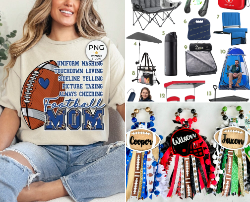 Football Mom Era cover photo collage