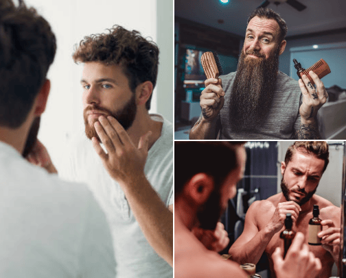 Products for beard cover photo collage