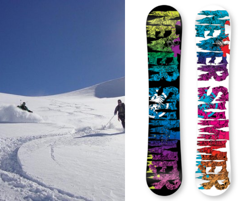 Snow-focused fun cover photo collage