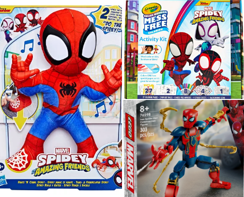 Spider-Man Toys cover photo collage