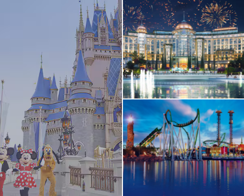 Best places for family entertainment in central Florida cover photo collage