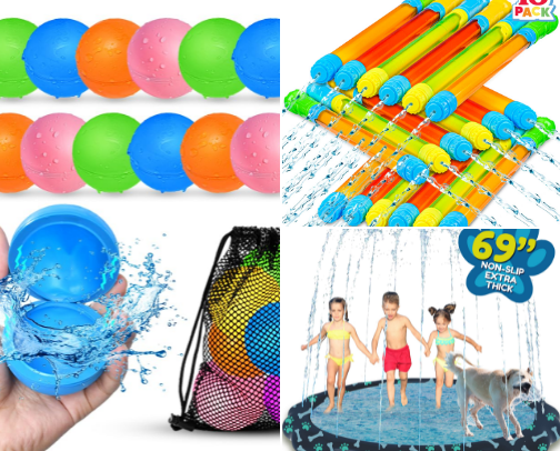 Water Playtime! cover photo collage
