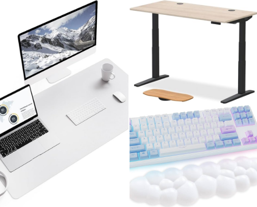 Starter Pack for a Dreamy and Cozy Desk Setup cover photo collage