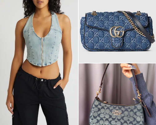 My Favorite Denim Looks: Everyday Style Meets Designer Chic cover photo collage